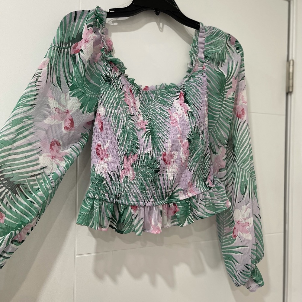 Floral trendy top